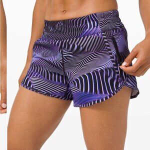 🦄 NWT SeaWheeze Tracker Short V Lululemon Tracker 
Fast Lane Purple Multi RARE